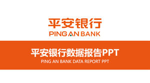 قالب تقرير بيانات Ping An Bank البرتقالي البسيط