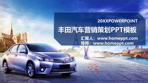 Szablon PPT sprzedaży i marketingu samochodów Toyota