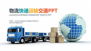 Template PPT transportasi ekspres logistik