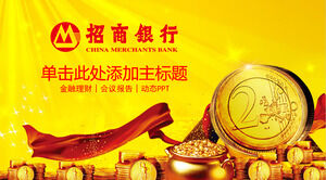 Șablon PPT pentru investiții și management financiar al Golden China Merchants Bank