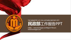 Dynamic Ministerul Afacerilor Civile raport de lucru șablon PPT