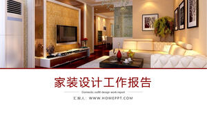 Șablon PPT raport de proiectare a companiei de decorațiuni pentru îmbunătățirea locuinței