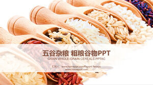 PPT-Vorlage für Getreide und landwirtschaftliche Produkte