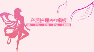 Modello PPT di riparazione postpartum rosa per la cura postpartum