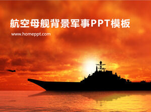 Military slideshow template download with aircraft carrier background