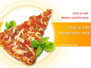 Batı yemekleri pizza arka plan catering yemek slayt şablonu indir