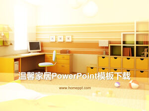 Sarı Sıcak Ev PowerPoint Şablon İndir