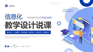 Modèle PPT de conception d'enseignement d'informations vectorielles bleues téléchargement gratuit