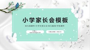 Шаблон PPT для родительского собрания начальной школы Weimei Butterfly в новом семестре
