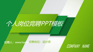 Modelo de PPT para competição de postagem individual verde