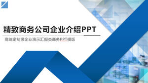 Modello PPT del profilo aziendale di utilità blu