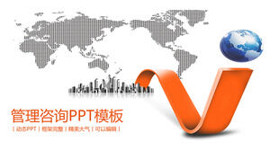 Modello PPT di consulenza gestionale arancione