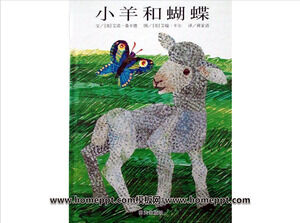 Книга с картинками История маленькой овечки и бабочки PPT