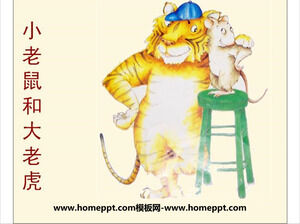 Książka z obrazkami Historia małej myszy i dużego tygrysa PPT