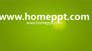 Cool dynamic green software introduction PPT animation