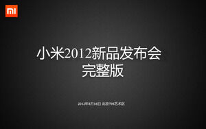 Descărcați PPT-ul Xiaomi Mobile Launch (versiunea completă)