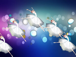 Nettes Ballettmädchen PowerPoint-Animation herunterladen