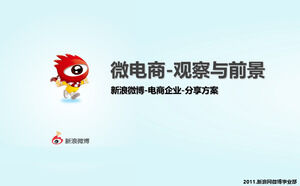 Sina Weibo - e-commerce enterprises - PPT download of sharing scheme