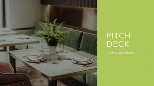 Modelo de Powerpoint Gratuito para Pitch Deck de Restaurante