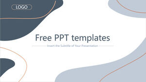 Modèle Powerpoint gratuit pour les couleurs dynamiques simples de Morandi