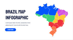 Бесплатный шаблон Powerpoint для Бразилии