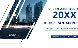 Free Powerpoint Template for Urban Architecture Business