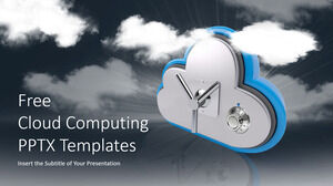 Free Powerpoint Template for Cloud Computing Technology
