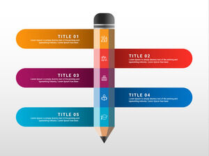 Free Powerpoint Template for Pencil Process
