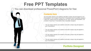 成功商人的免费PowerPoint模板