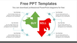 Modelo de Powerpoint gratuito para Stock Up Down