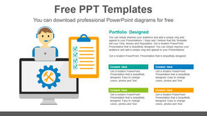 Free Powerpoint Template for Online Computer Repair