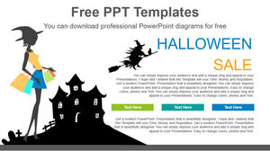 Free Powerpoint Template for Halloween Sale