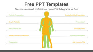 Free Powerpoint Template for Diet Postwar