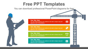 Free Powerpoint Template for Construction Worker