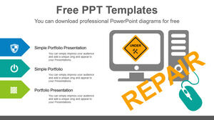 Free Powerpoint Template for Computer Recovery