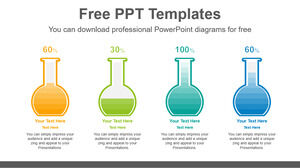Plantilla de PowerPoint gratuita para tubo de ensayo PPT
