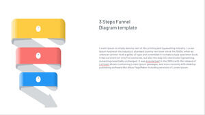 Free Powerpoint Template for 3 Stages Funnel