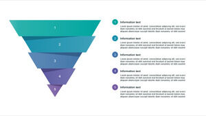 Free Powerpoint Template for Funnel 5 step Process