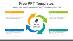 Free Powerpoint Template for Rotation Arrow