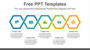 Modelo de Powerpoint gratuito para pentagrama conectado