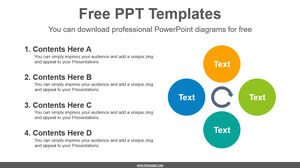 Çember İlerlemesi için Ücretsiz Powerpoint Şablonu