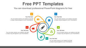 Modèle Powerpoint gratuit pour les gouttelettes en rotation
