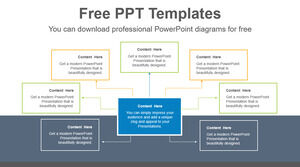 径向文本框的免费 Powerpoint 模板