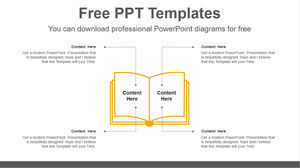 Șablon Powerpoint gratuit pentru carte deschisă