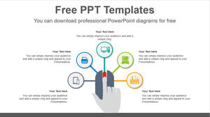 Free Powerpoint Template for Mouse radial