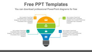 Free Powerpoint Template for Light Bulb