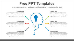Plantilla de PowerPoint gratis para Head bulb