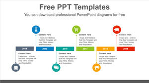 Template Powerpoint Gratis untuk Horisontal Sortir Persegi Panjang