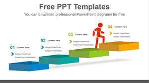 Modèle Powerpoint gratuit pour les escaliers au format 3D