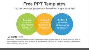 Șablon Powerpoint gratuit pentru banner cerc colorat